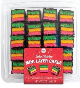 Cookies United Italian Rainbow Mini Layer Cakes